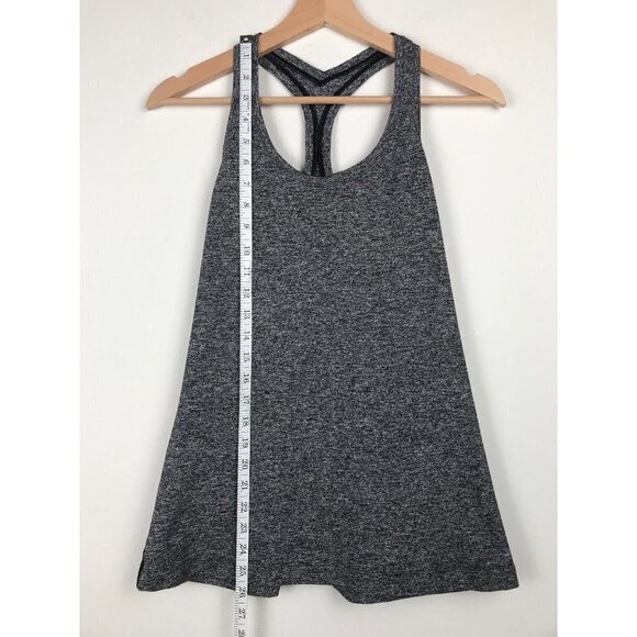 Lululemon Heathered Gray Racerback Workout Top Size Small - Picture 6 of 7